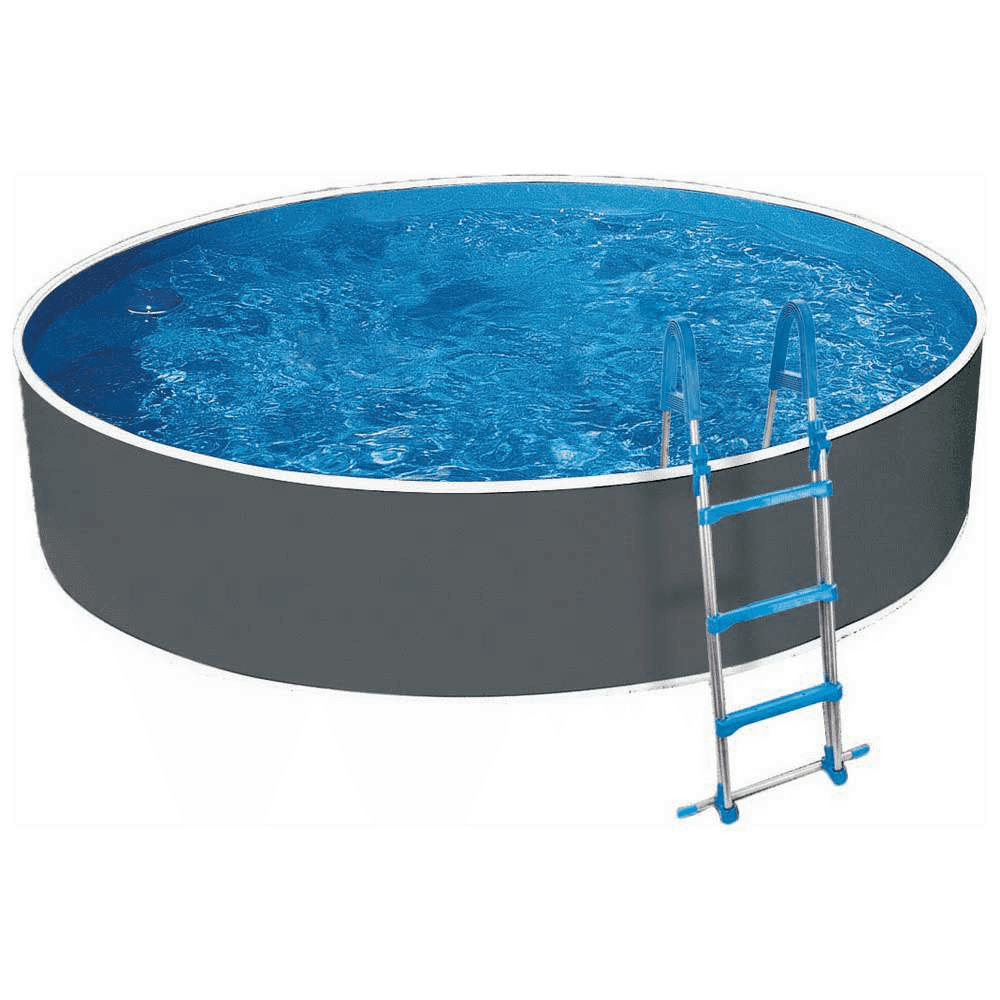 PISCINA ROTONDA AZURO GRAPHIT Ø3,6 X 1,2M COMPLETA DI ACCESSORI