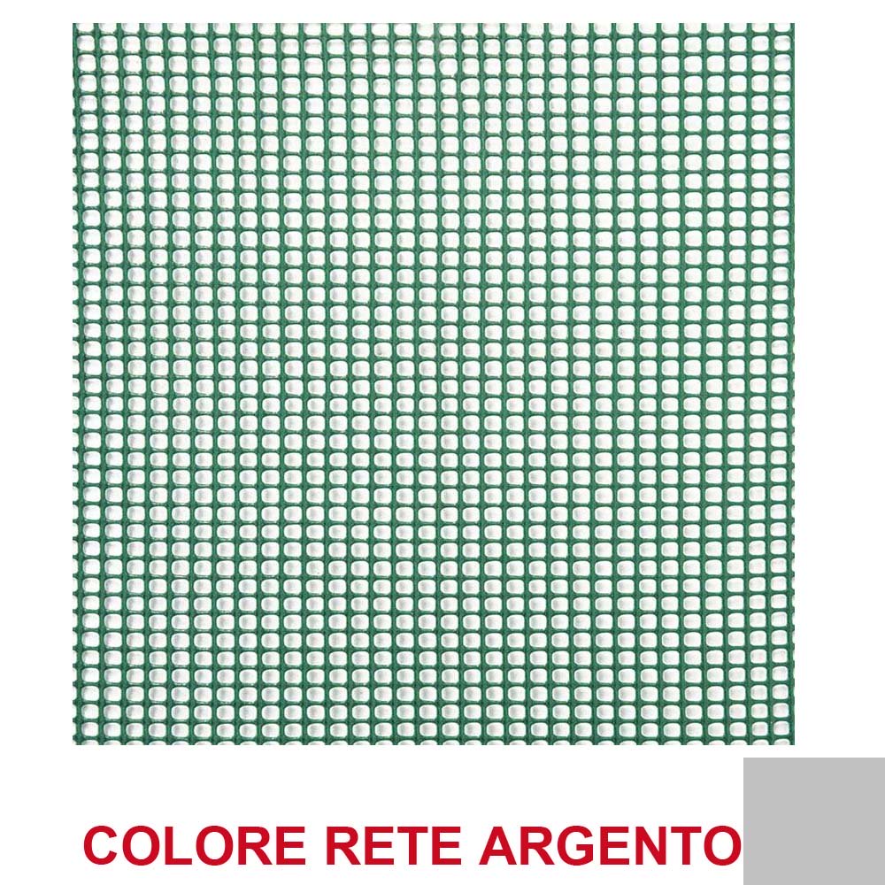 RETE QUADRA 5MM ARGENTO VENDITA AL METRO
