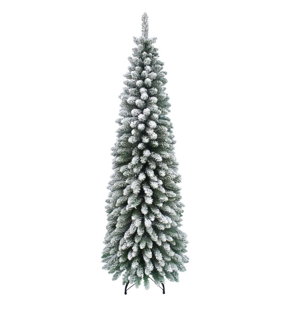 ALBERO DI NATALE 210CM SLIM TOSCANA INNEVATO