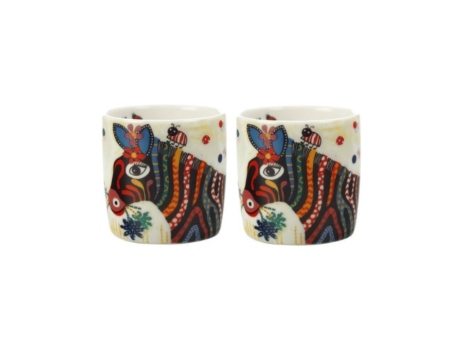 SET 2 BICCHIERINI STRIPES 100ML SMILE STYLE