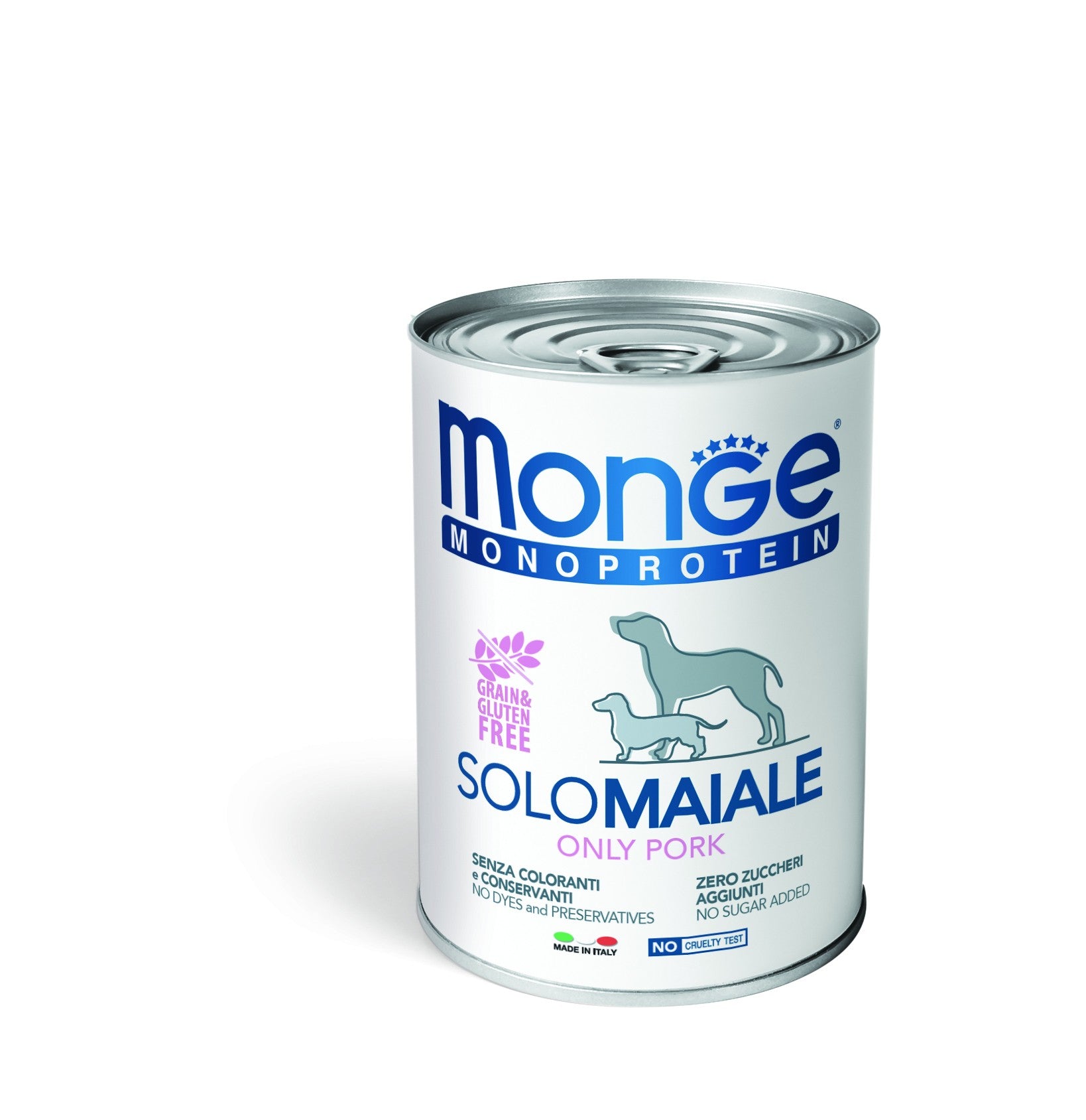 MONGE SCATOLETTA CIBO UMIDO CANE MONOPROTEICO SOLO MAIALE 400GR