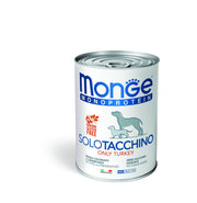 MONGE SCATOLETTA CIBO UMIDO CANE MONOPROTEICO SOLO TACCHINO 400GR