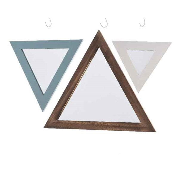 SET 3 PZ SPECCHIO A TRIANGOLO MISTI E COLORI ASSORTITI