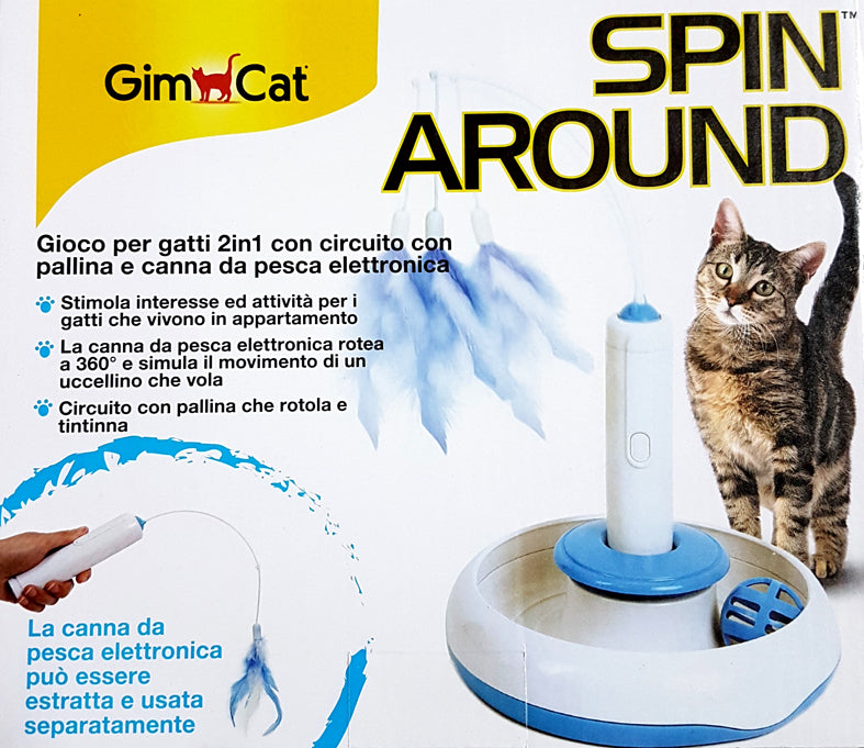 GIMCAT SPIN AROUND 2in1 GIOCO INTERATTIVO PER GATTO
