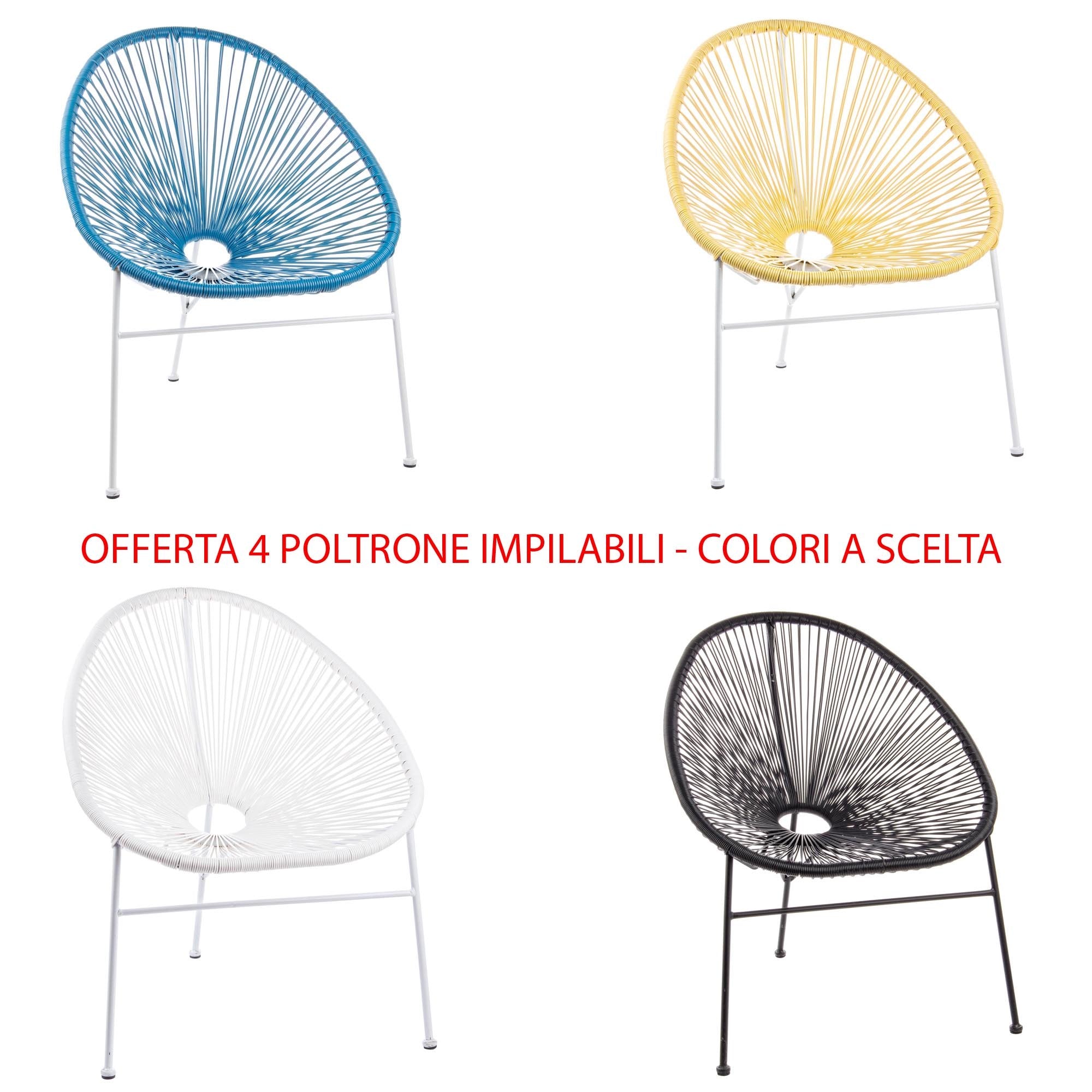 OFFERTA 4 POLTRONE DOROTHY