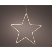 CORNICE MICRO LED LUCE DA ESTERNO STELLA BIANCA 62CM 175LED BIANCO CALDO