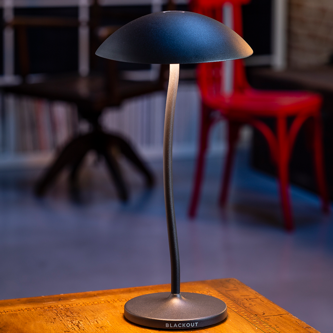 LAMPADA CORDLESS RICARICABILE STEM NERA