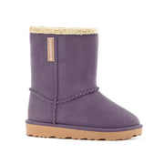 STIVALI INVERNALI IMPERMEABILI DA BAMBINO TG. 34/35 VIOLA