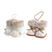 DECORAZIONE STIVALI CON PELO 9 CM. MODELLO ASSORTITO APPENDIBILI