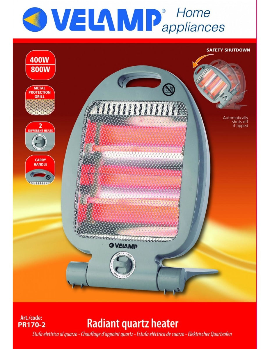 STUFA ELETTRICA AL QUARZO 400/800W