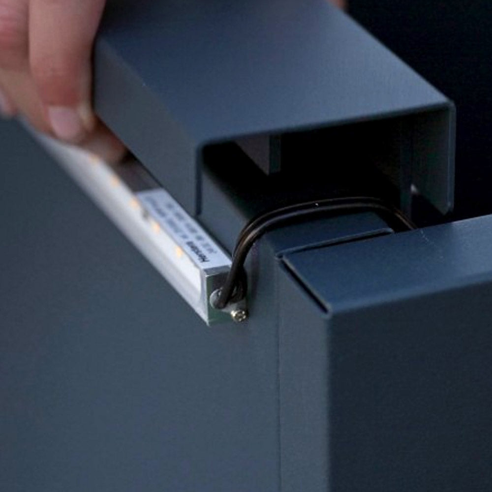 SUPPORTO MAGNETICO PER LUCI ANTRACITE PER FIORIERE DA 150CM