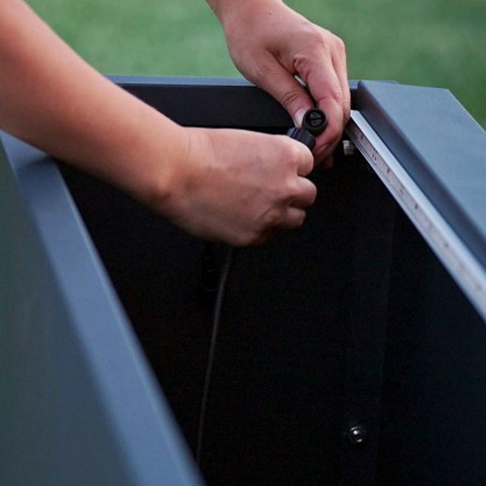 SUPPORTO MAGNETICO PER LUCI ANTRACITE PER FIORIERE DA 150CM