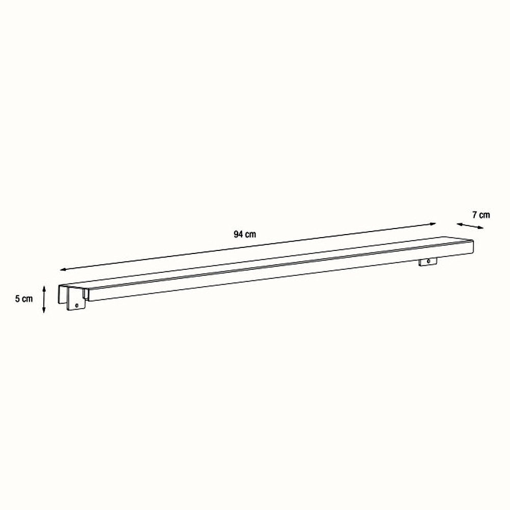 SUPPORTO MAGNETICO PER LUCI ANTRACITE PER FIORIERE DA 150CM