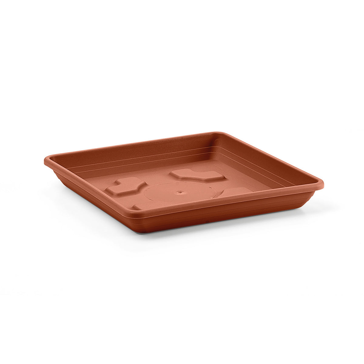 SOTTOVASO QUADRATO 25CM 60% RICICLABILE TERRACOTTA