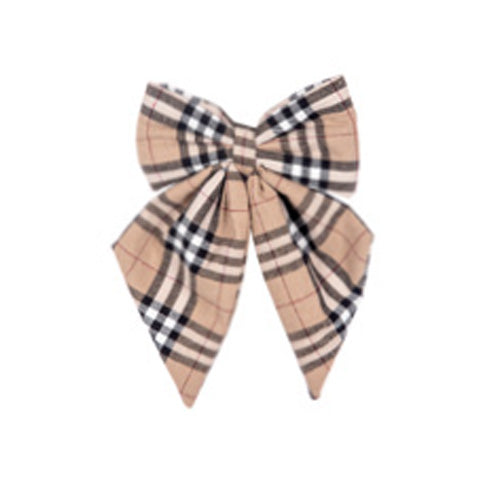 FIOCCO IN TARTAN APPENDIBILE 13x15CM BEIGE