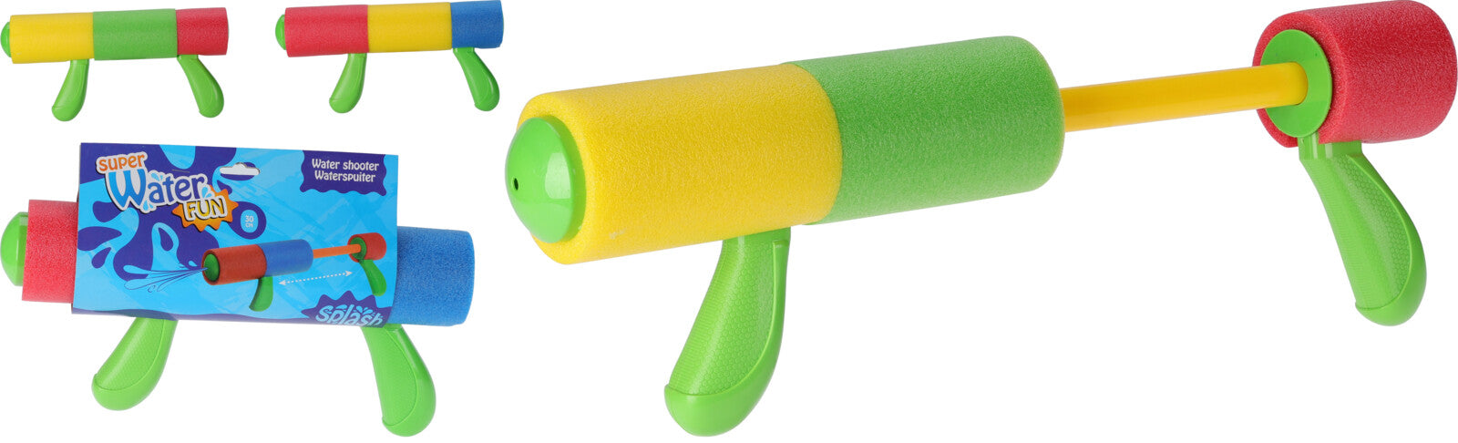 PISTOLA AD ACQUA COLORATA 30CM ASSORTITA