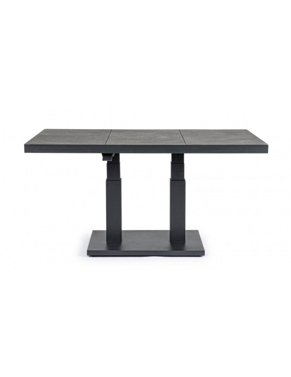TAVOLO TRUMAN ELEVABILE 140X85X49/72CM ANTRACITE