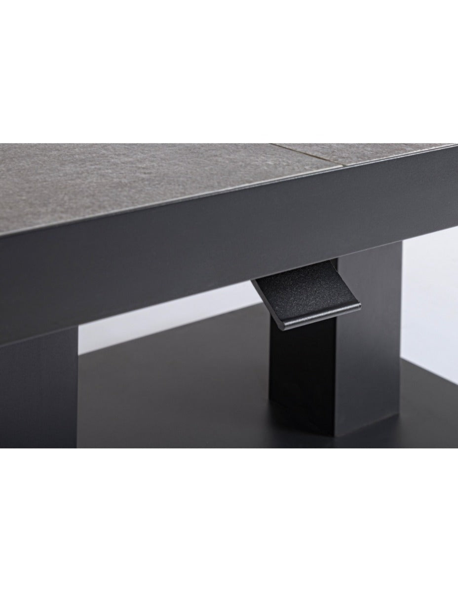 TAVOLO TRUMAN ELEVABILE 140X85X49/72CM ANTRACITE
