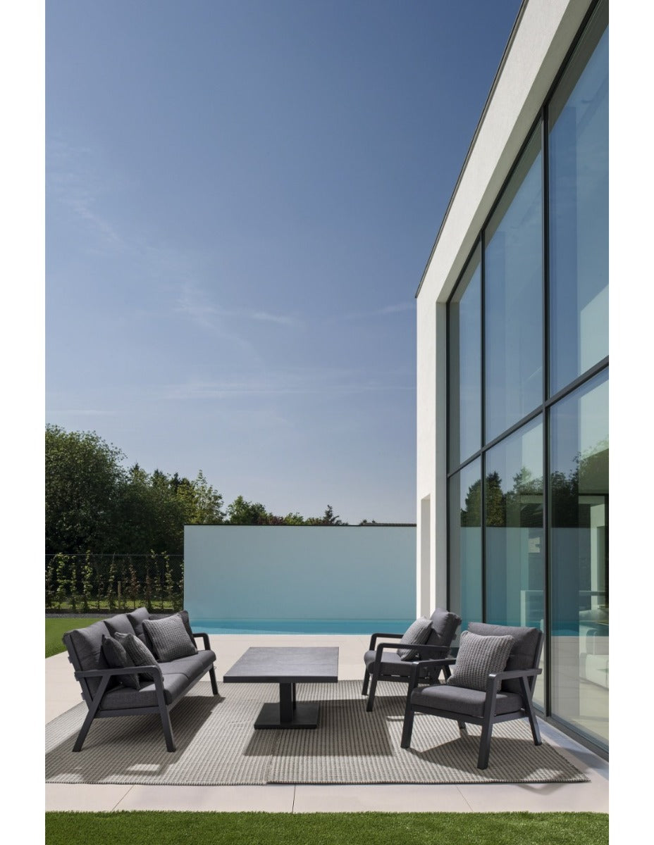 TAVOLO TRUMAN ELEVABILE 140X85X49/72CM ANTRACITE