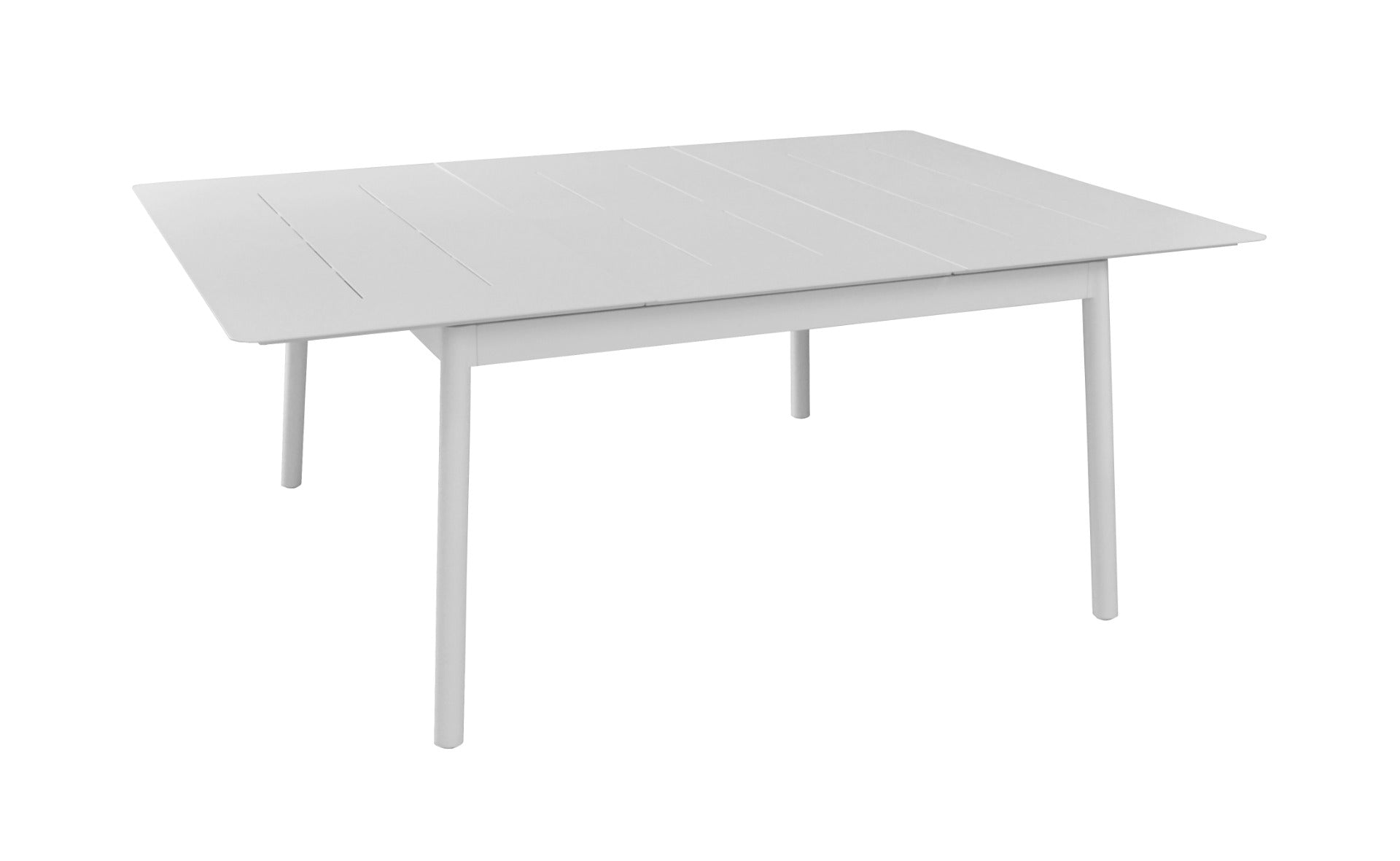 OFFERTA TAVOLO DUBLINO ALLUNGABILE 140/200X140 BIANCO +4 POLTRONE KONNOR BIANCHE
