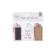 BUSTA CON ETICHETTE NATALIZIE H8,5CM 12PZ