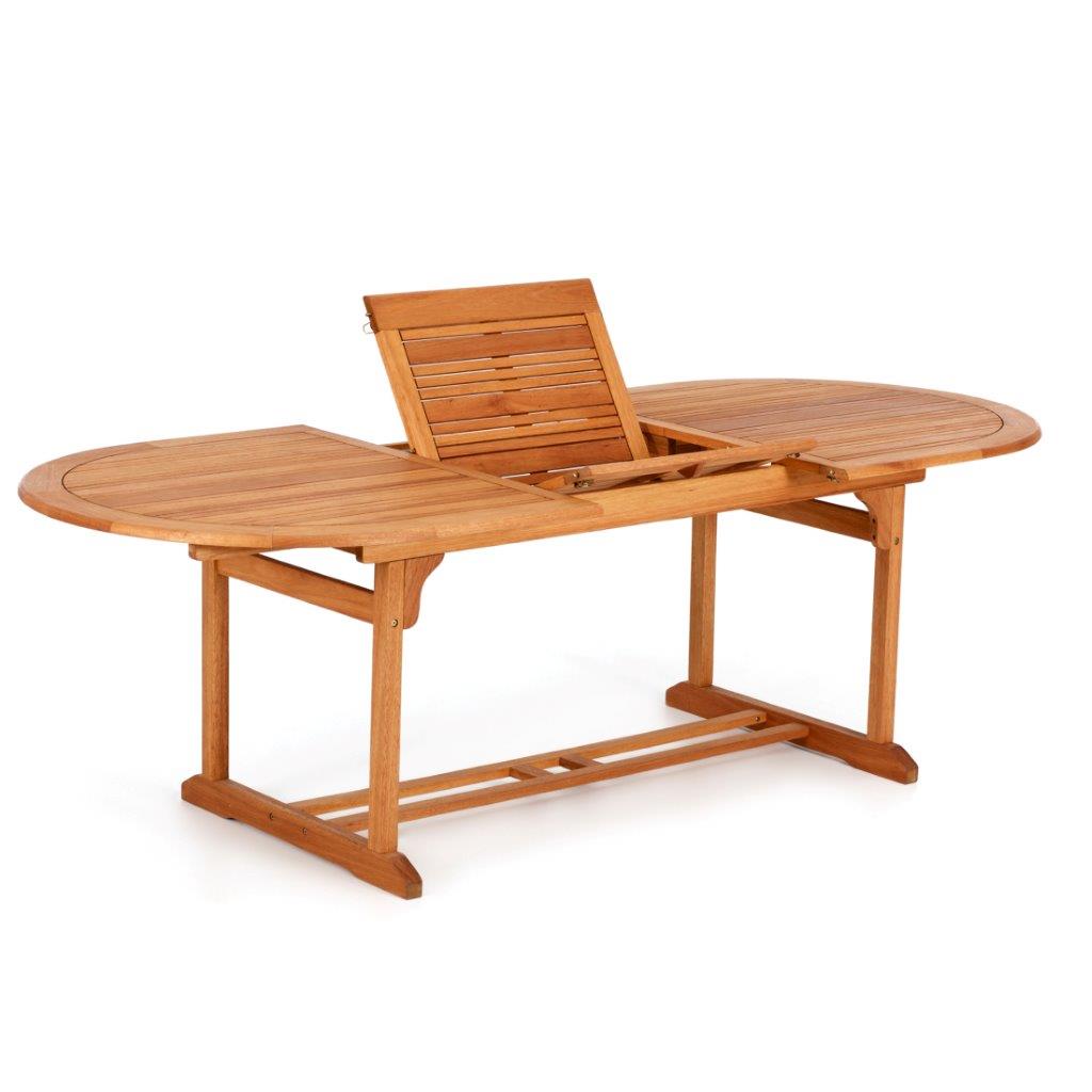TAVOLO IN LEGNO CALIFORNIA 150/200X90X74CM