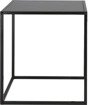 TAVOLINO 37CM NERO METALLO 34 X 30 CM