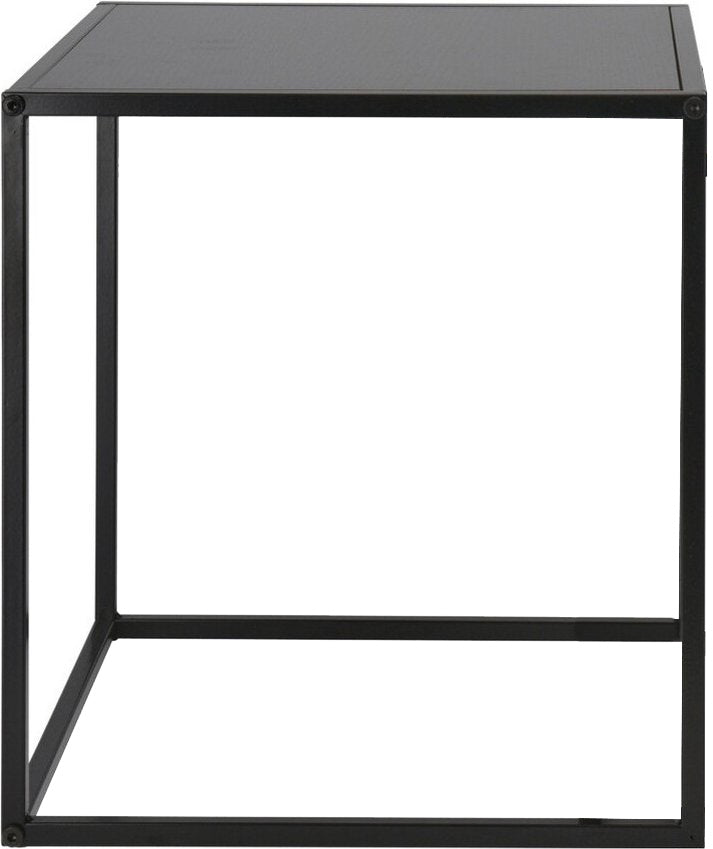 TAVOLINO 37CM NERO METALLO 34 X 30 CM