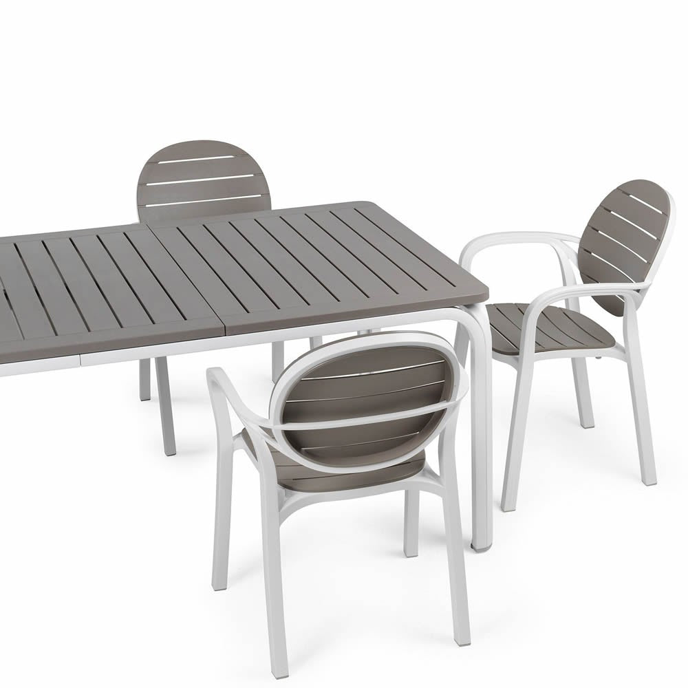 OFFERTA TAVOLO ALLUNGABILE ALLORO 210/280 CM + 6 POLTRONE PALMA COLORE A SCELTA