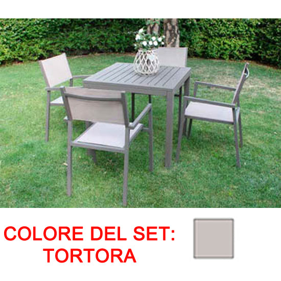 TABLE D'EXTÉRIEUR CUBA 80X80 CM