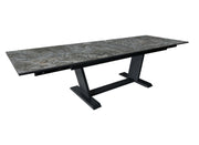 TAVOLO AMBER 180/230/280X100 ALLUNGABILE IN ALLUMINIO/KEDRA GRAFITE E LUNARE