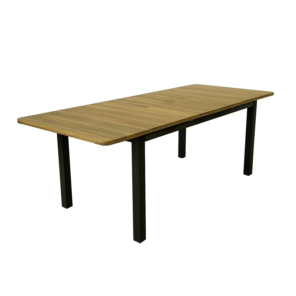 TAVOLO ALLUNGABILE BALITO 160/220X90 CM ALLUMINIO/ACACIA