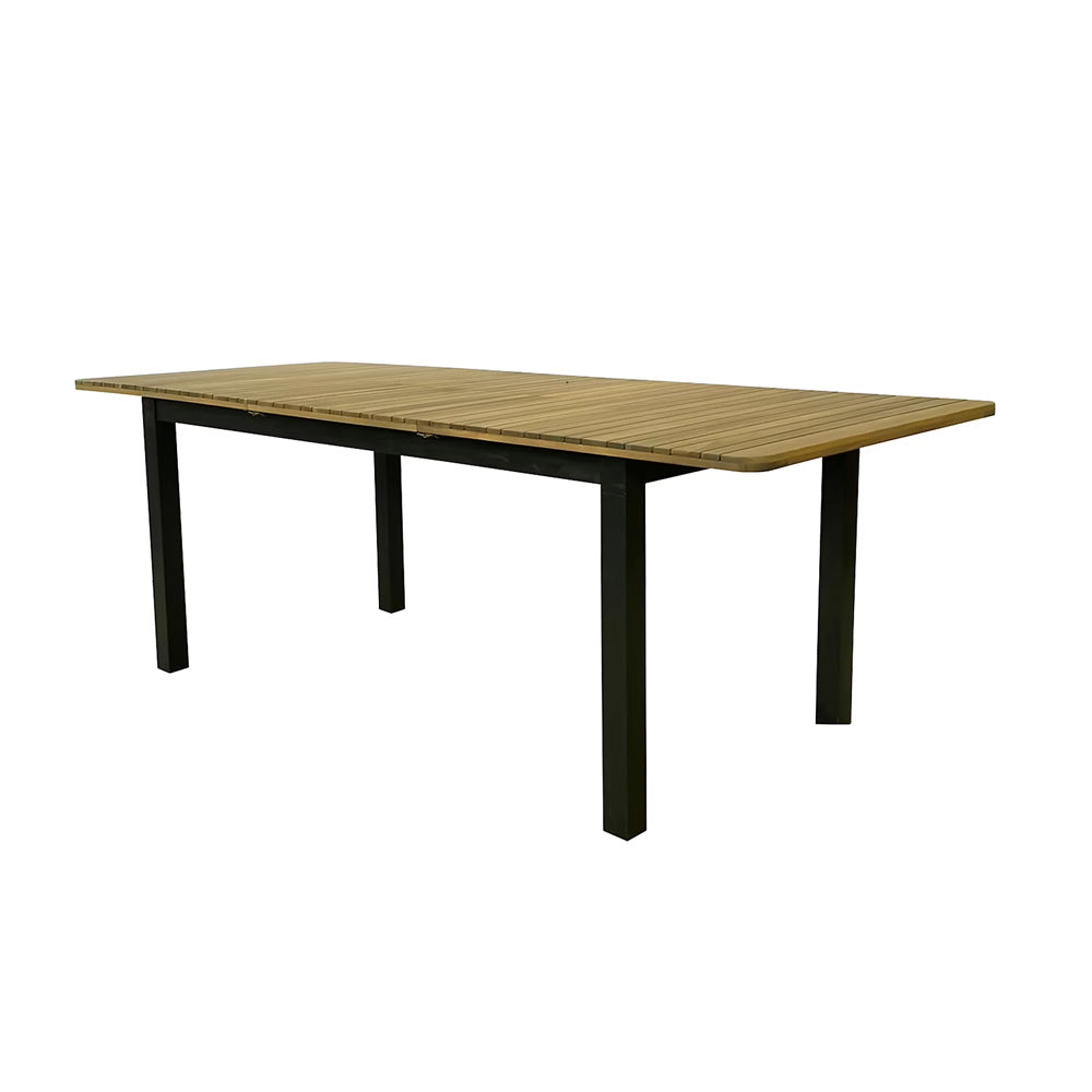 TAVOLO ALLUNGABILE BALITO 160/220X90 CM ALLUMINIO/ACACIA