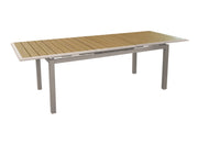 TAVOLO LOUISIANE II 187/247X100 CREMA E ROVERE