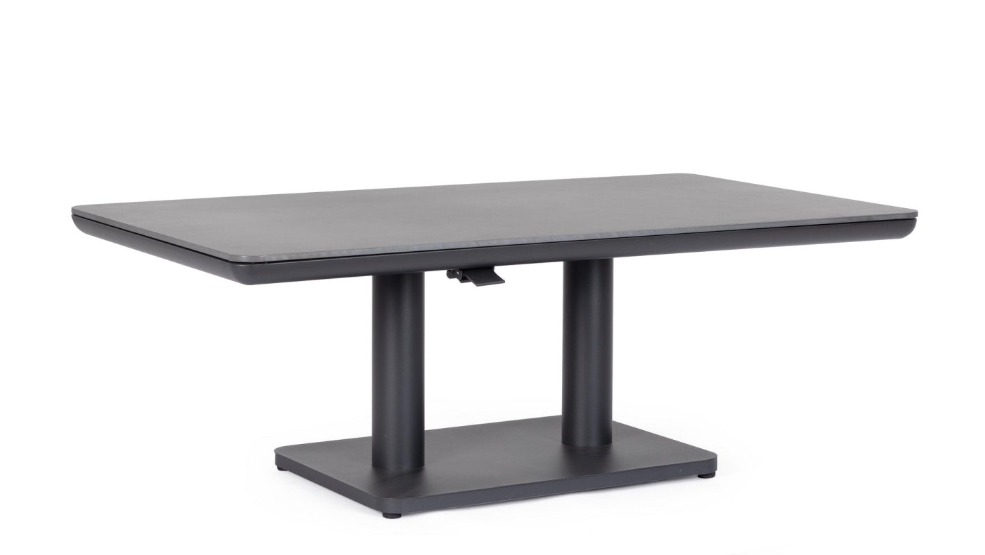 TAVOLO MIGUEL 140X80X51/72CM ALTEZZA REGOLABILE ANTRACITE