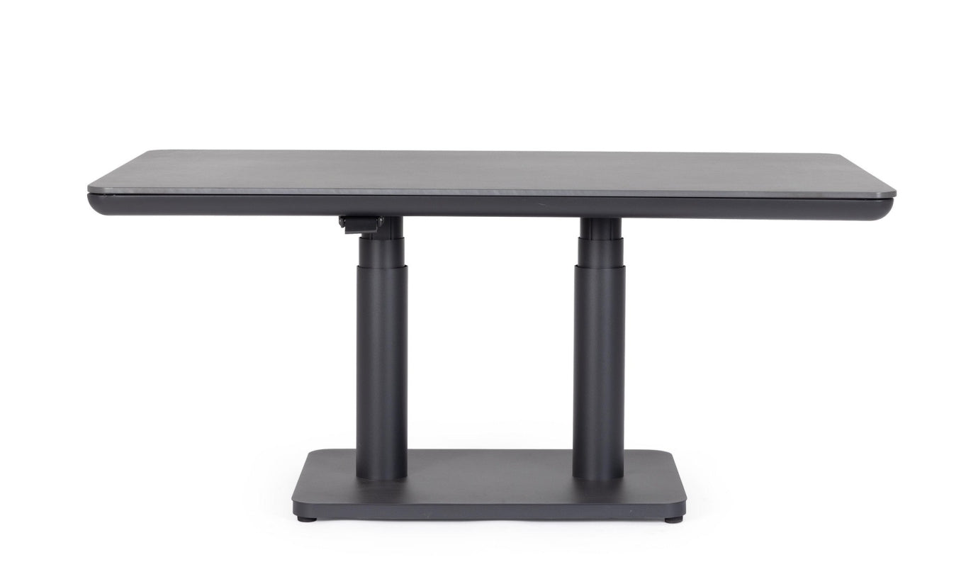TAVOLO MIGUEL 140X80X51/72CM ALTEZZA REGOLABILE ANTRACITE