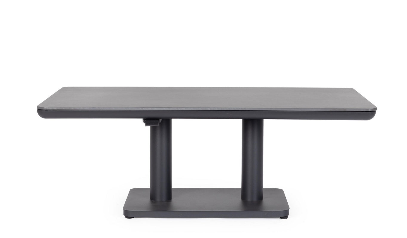 TAVOLO MIGUEL 140X80X51/72CM ALTEZZA REGOLABILE ANTRACITE