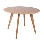 TAVOLO ROTONDO IN LEGNO DI FRASSINO 110X75 CM NATURAL
