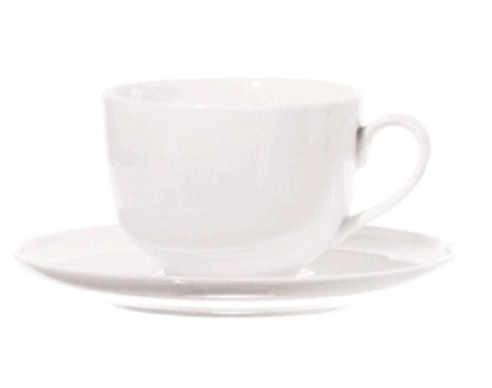 TAZZA TE' C/PIATTINO 200 CC CORTE LA PORCELLANA BIANCA