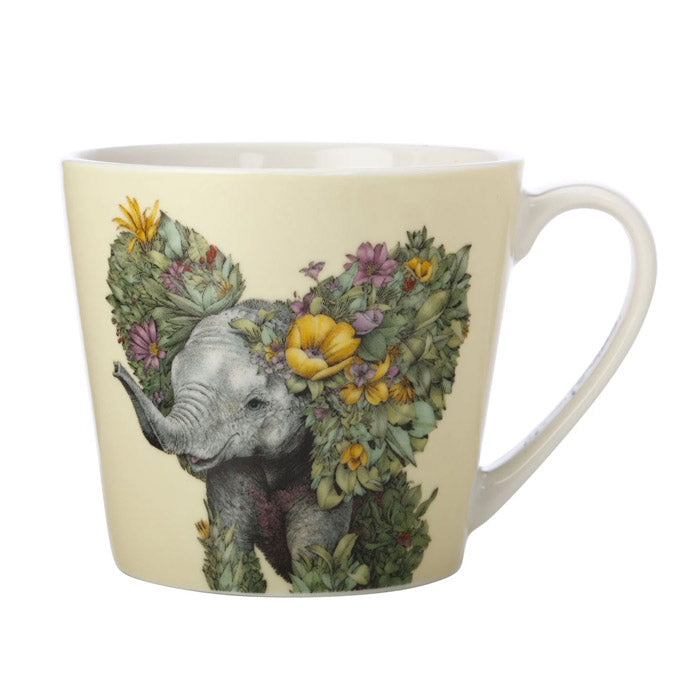 TAZZA ELEFANTE IN PORCELLANA, 370ML, COLLEZIONE FERLAZZO