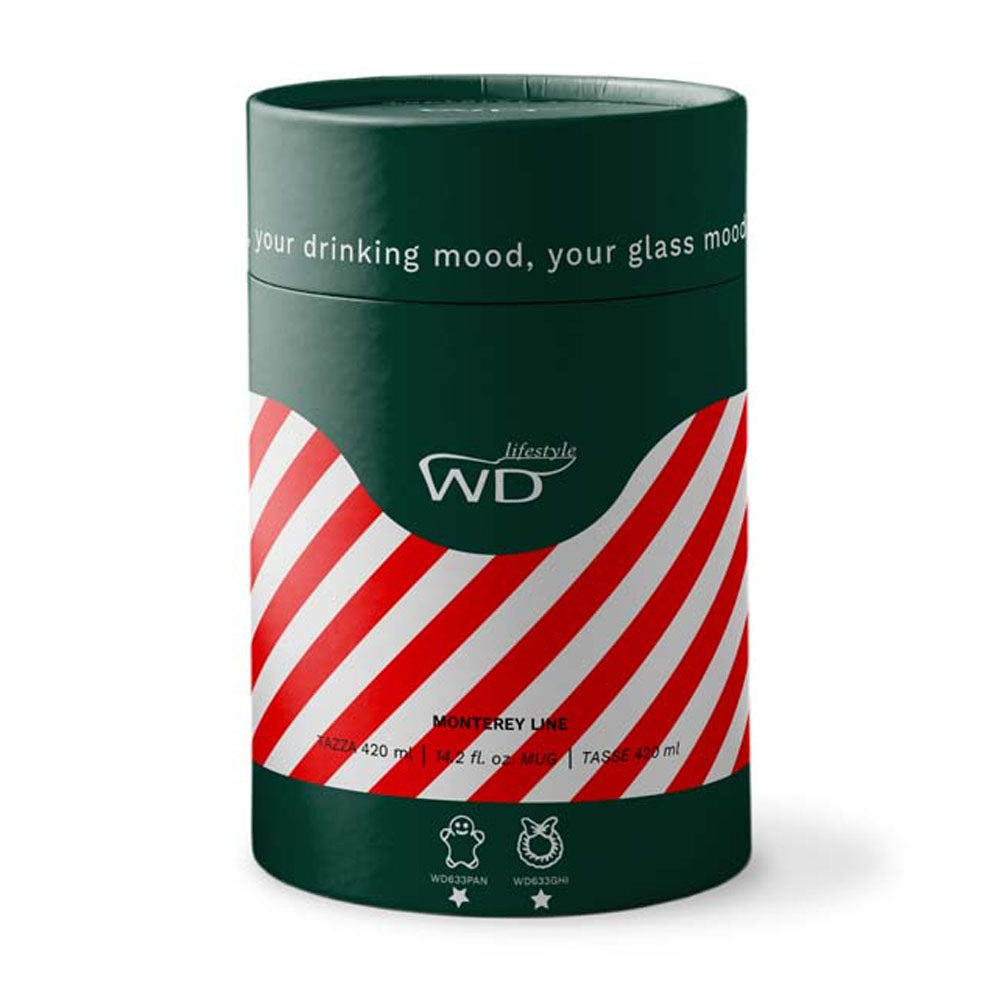 TAZZA IN VETRO BOROSILICATO 420ML PAN DI ZENZERO