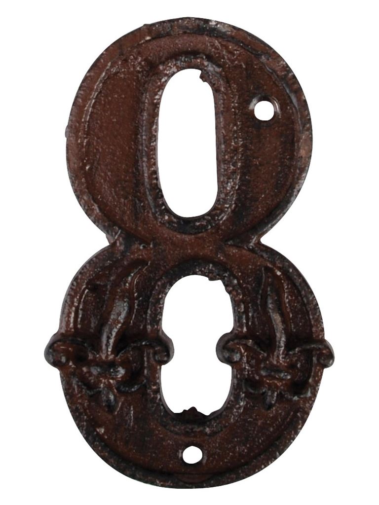 NUMERO 8 IN GHISA APPENDIBILE