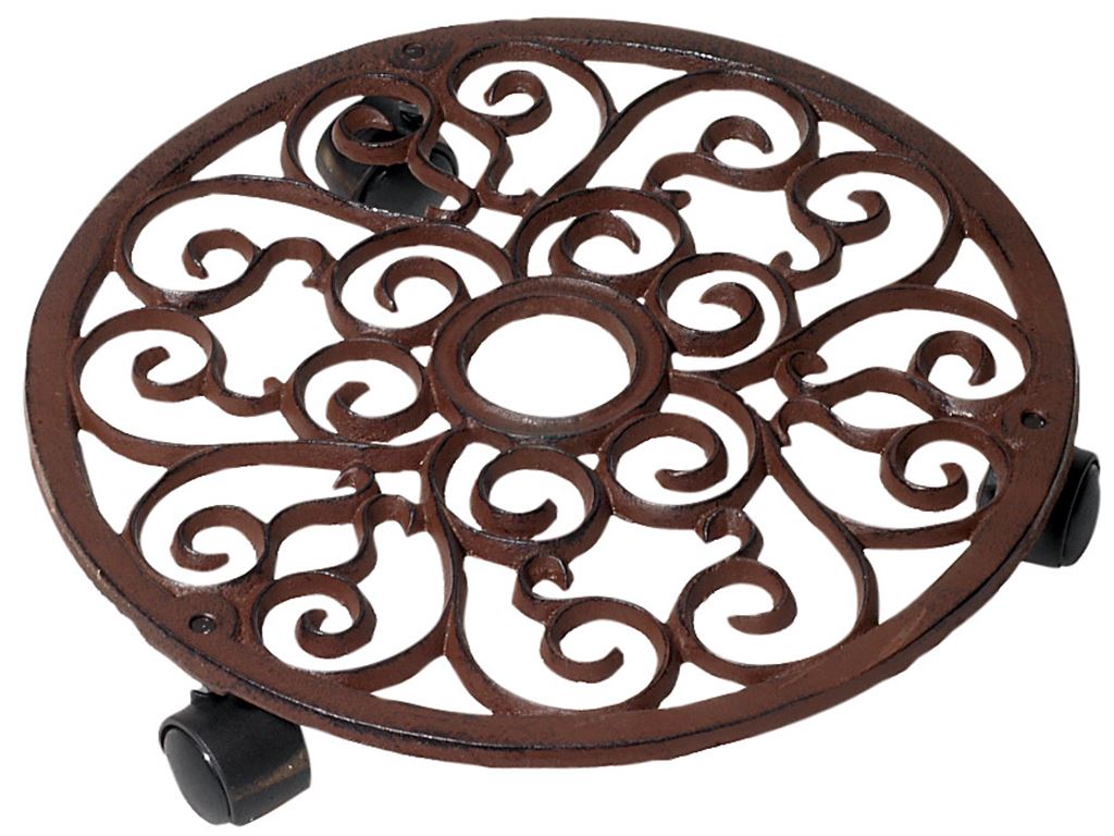 CARRELLO PORTA PIANTE IN GHISA DIAM. 29CM