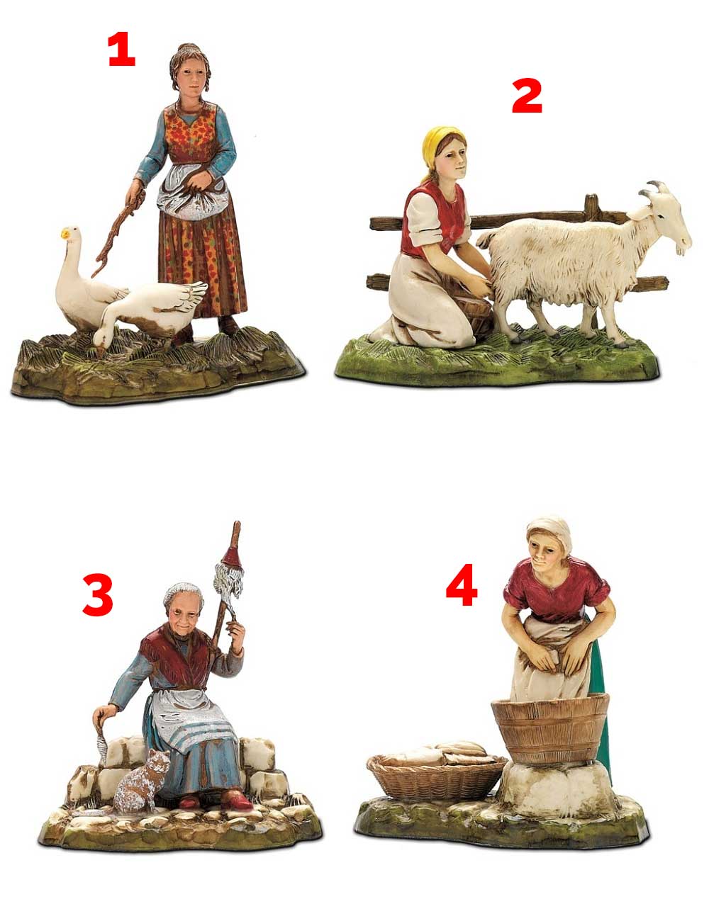 STATUINA MESTIERI DONNE 10CM IN RESINA
