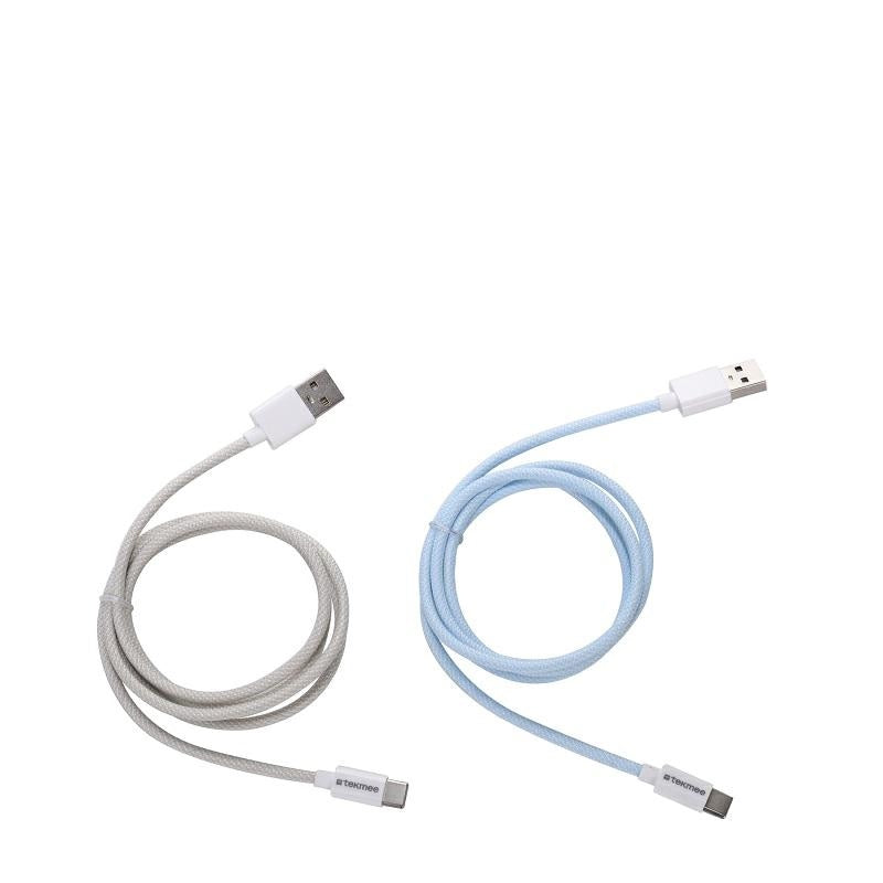 CAVO A RETE 1M TIPO-C/USB 2 COLORI ASSORTITO