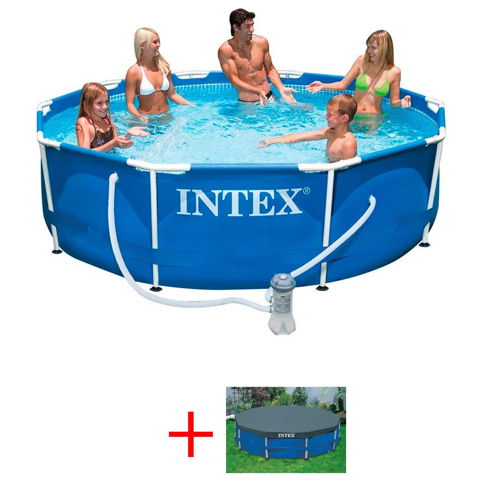OFFERTA INTEX PISCINA FUORITERRA 305X76CM CON POMPA FILTRO +COPERTURA