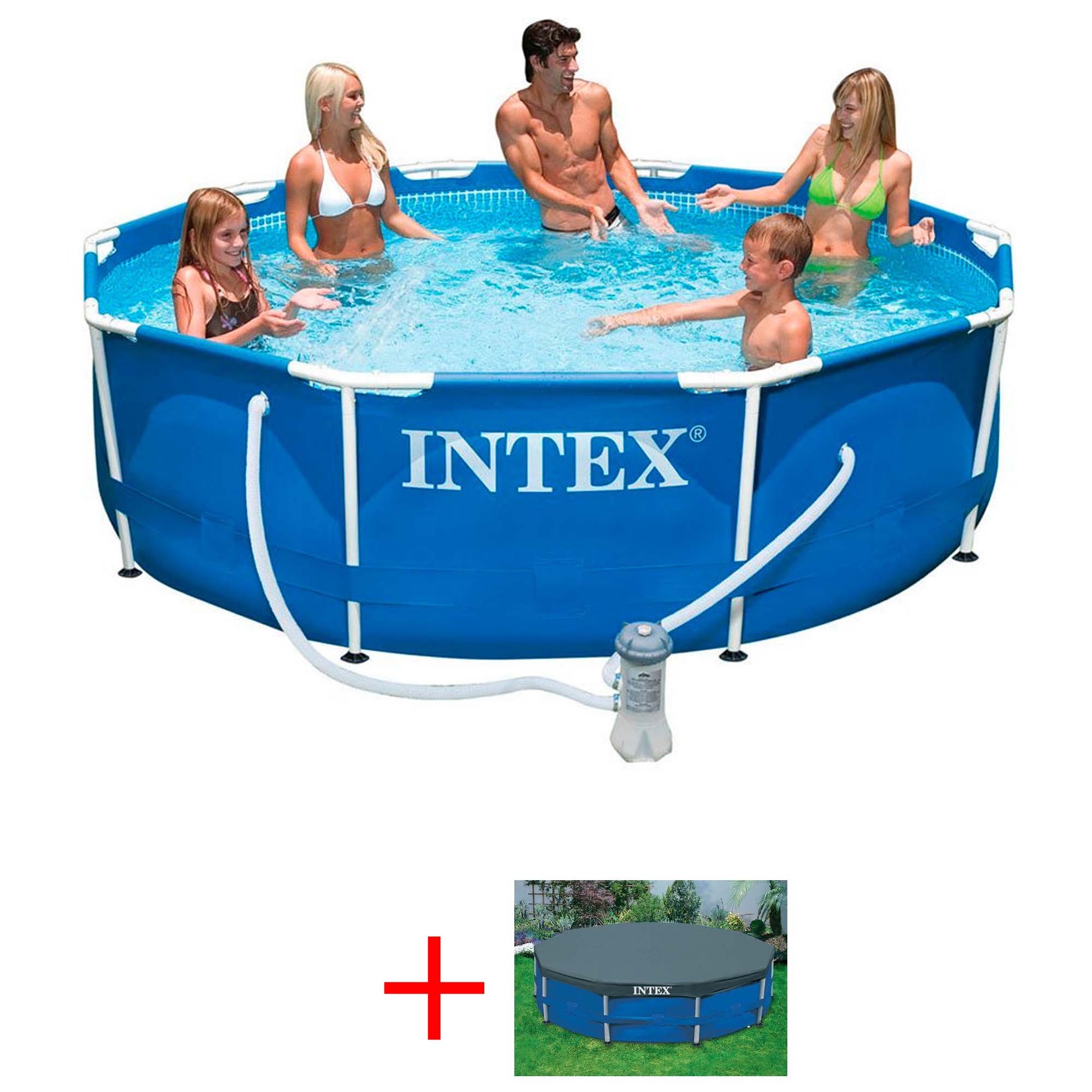 OFFERTA INTEX PISCINA FUORITERRA 305X76CM CON POMPA FILTRO +COPERTURA