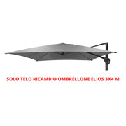 RICAMBIO TELO NOVASUN PER OMBRELLONE ELIOS  ORIENTABILE/RETRATTILE 3X4 M GRIGIO CHIARO