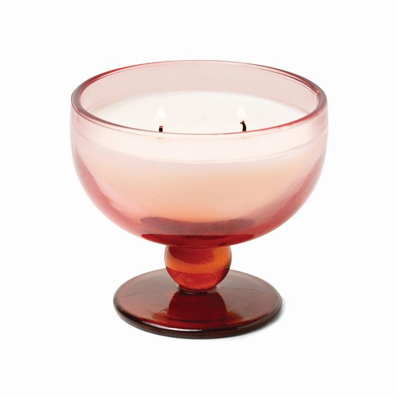 CALICE IN VETRO CON CANDELA PROFUMATA ZAFFERANO 170GR