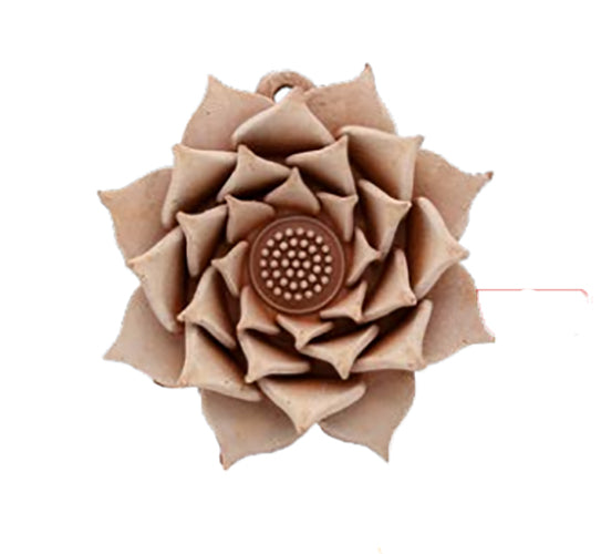 DECORAZIONE FIORE PETALI CM.15 ROSA IN TERRACOTTA
